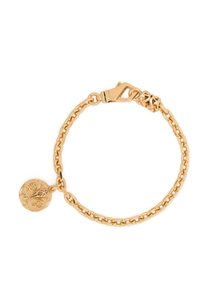Emanuele Bicocchi coin-pendant chain-link bracelet - Gold