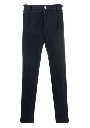 Incotex tapered-leg cotton trousers - Blue