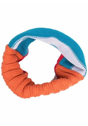 colville colour-block striped snood scarf - Orange