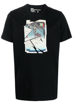 Maharishi Cubist Eagle organic cotton T-shirt - Black