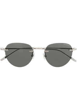 Montblanc round-frame sunglasses - Silver