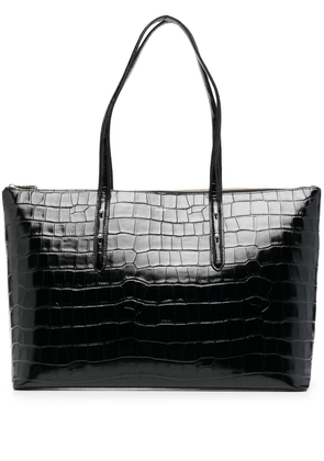 Aspinal Of London Regent crocodile-effect tote bag - Black