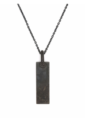Parts of Four plate pendant necklace - Grey