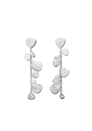 IPPOLITA crinkle linear earrings - Silver