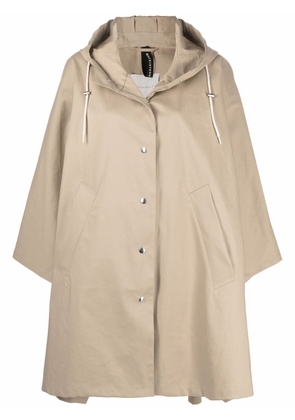 Mackintosh Boni oversized hooded poncho - Neutrals