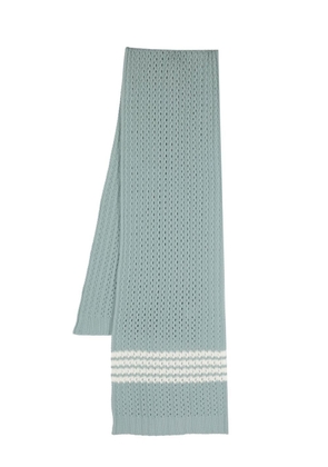 Thom Browne 4-Bar Lobster knit scarf - Grey