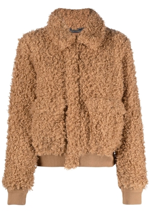 Polo Ralph Lauren fleece bomber jacket - Brown