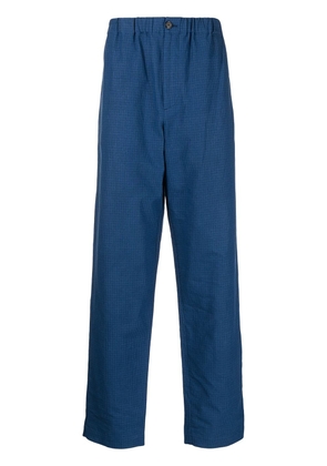 Kenzo straight-leg elasticated-waist trousers - Blue