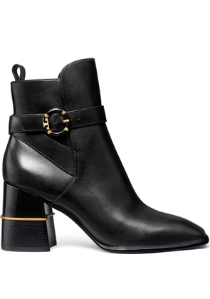 Tory Burch side-buckle 75mm ankle boots - Black