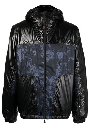 Moncler Grenoble panelled hooded puffer jacket - Black