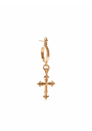 Emanuele Bicocchi Fleury cross charm single earring - Gold