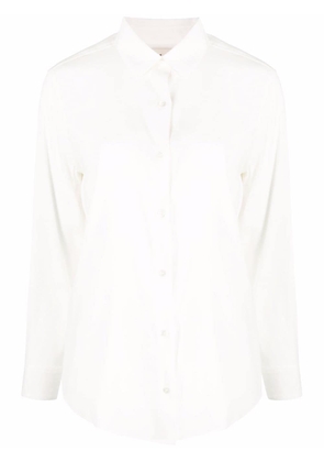 PAULA long-sleeve silk shirt - Neutrals