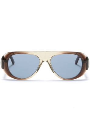 Palm Angels Sierra shield-frame sunglasses - Brown
