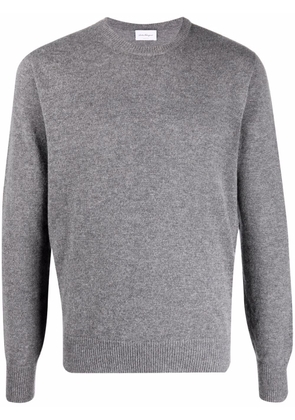 Ferragamo fine-knit ribbed-trim jumper - Grey