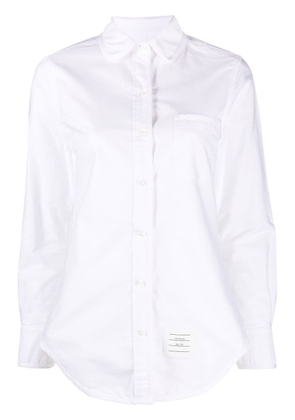 Thom Browne long-sleeved cotton shirt - White