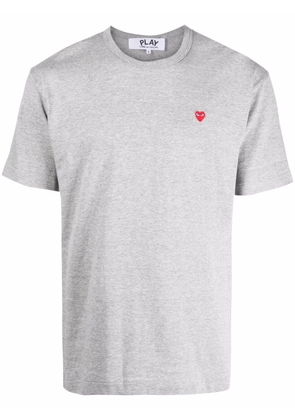 Comme Des Garçons Play small red heart T-shirt - Grey