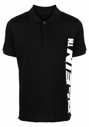 Philipp Plein logo short-sleeve polo shirt - Black