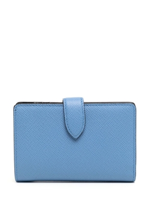 Smythson leather cardholder wallet - Blue