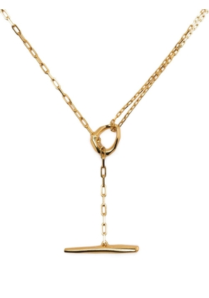 Dinny Hall Thalassa small T-bar necklace - Gold