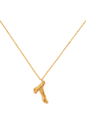 LOVENESS LEE T alphabet pendant necklace - Gold