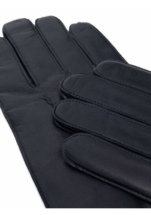 Aspinal Of London cashmere-blend lined leather gloves - Blue