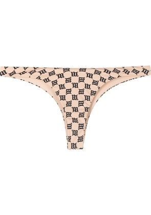 MISBHV monogram-pattern bikini bottoms - Neutrals