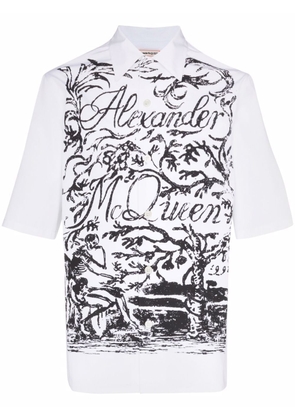 Alexander McQueen logo-print shirt - White