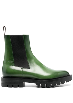 Santoni elasticated side-panel boots - Green