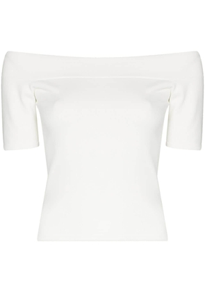 Alexander McQueen off-shoulder T-shirt - White