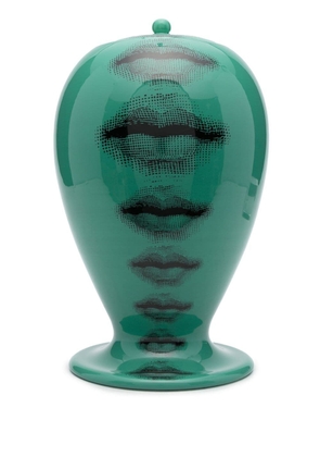 Fornasetti face-print ceramic vase - Green