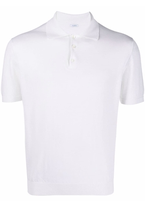 Malo fine-knit cotton polo shirt - White