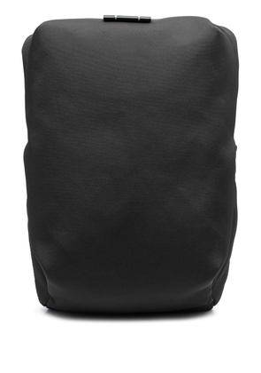 Côte&Ciel logo-patch zip-up backpack - Black