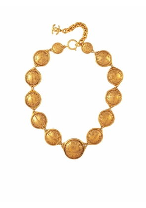 CHANEL Pre-Owned 1980s Cambon address necklace - Gold