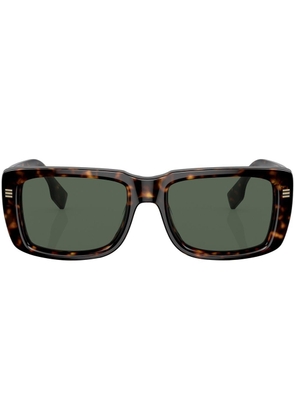 Burberry Eyewear Jarvis rectangular-frame sunglasses - Brown