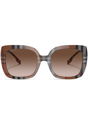 Burberry Eyewear Caroll oversize-frame sunglasses - Brown