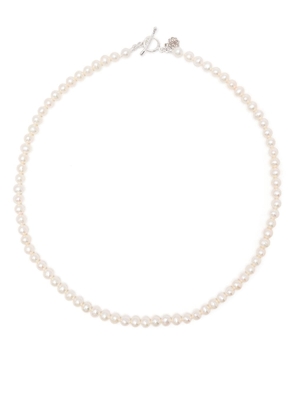 DOWER AND HALL timeless medium freshwater pearl necklace - White