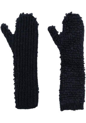 Marni knitted slip-on gloves - Blue