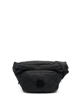 Moncler logo-jacquard belt bag - Black