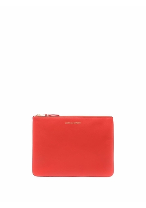 Comme Des Garçons Wallet logo-print leather wallet - Orange