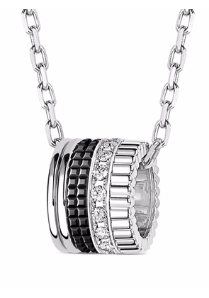 Boucheron 18kt white gold Quatre Black diamond ring pendant - Silver