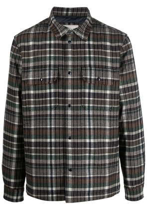 Woolrich plaid check-print shirt jacket - Green