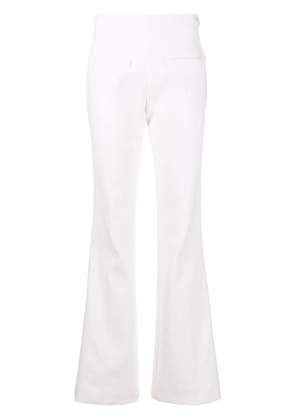 Courrèges cut-out tailored flared trousers - White