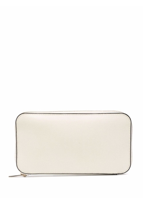 Valextra zipped continental wallet - White