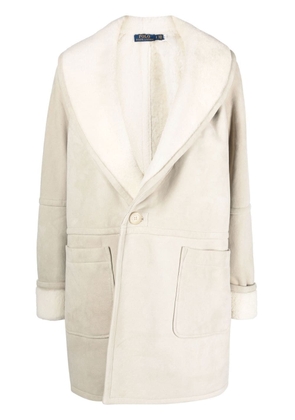 Polo Ralph Lauren shawl-lapel single-breasted coat - White