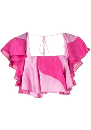Acler Nelson crop top - Pink