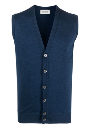 John Smedley V-neck knit sweater vest - Blue