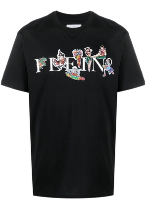 Philipp Plein logo-print short-sleeve T-shirt - Black