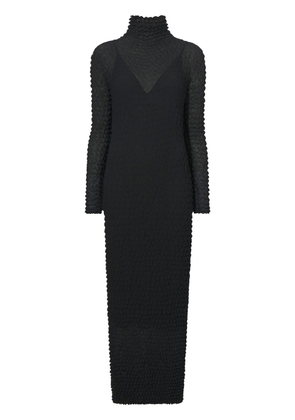 Proenza Schouler Shibori knitted turtleneck dress - Black