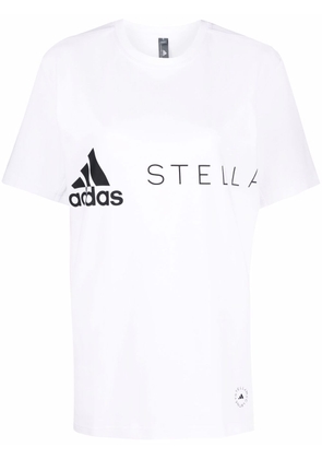 adidas by Stella McCartney logo-print T-shirt - White
