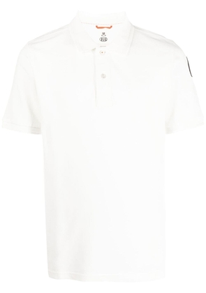 Parajumpers logo-patch sleeve polo shirt - White